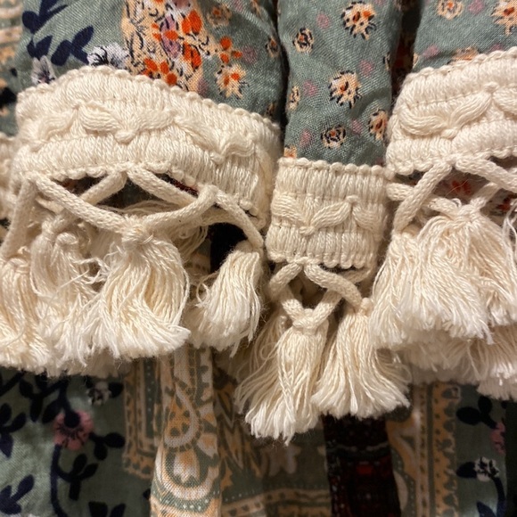 NWT Saints & Secrets bohemian/ tassels hem skirt size S , - Picture 3 of 3